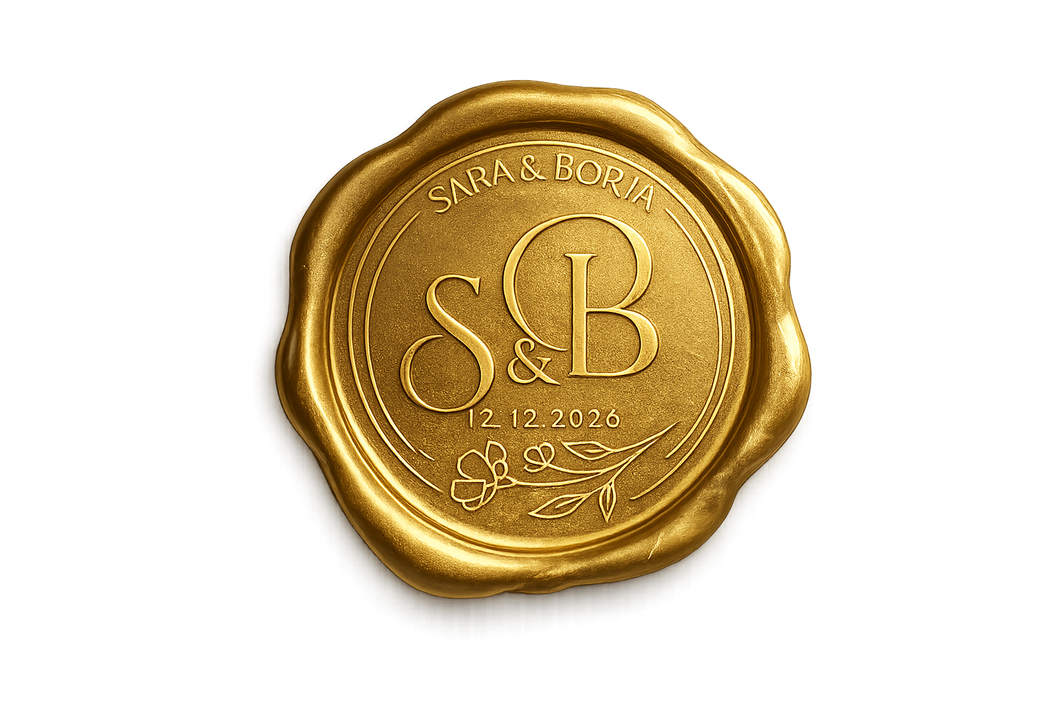 Sello de Sara y Borja